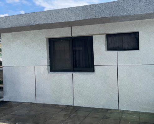 以仿石漆作老屋拉皮外牆翻新